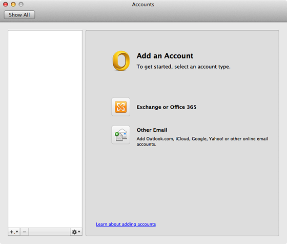 using outlook for mac with hotmail